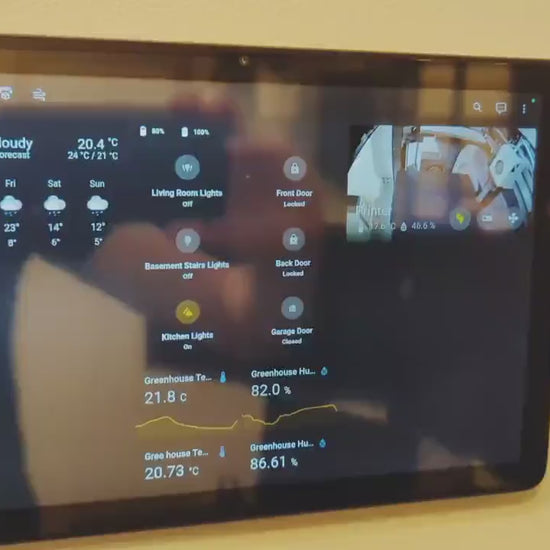 video showing tablet sliding onto a low profile mount