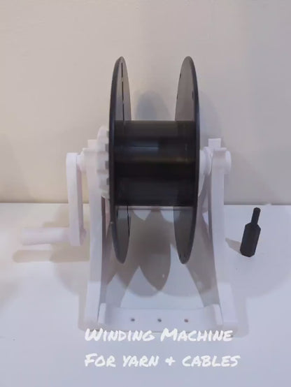 Winding Machine (Auto & Manual) with Drill Adapter for Yarn, Wool, Cords, Cables, Filament, Christmas Lights. Yarn winder, wool winder