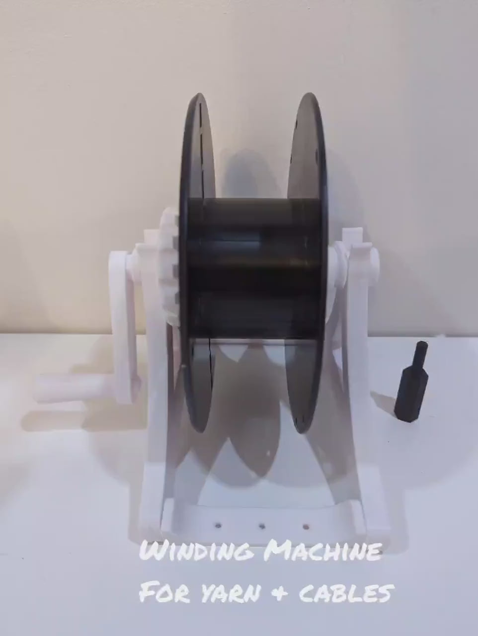 Winding Machine (Auto & Manual) with Drill Adapter for Yarn, Wool, Cords, Cables, Filament, Christmas Lights. Yarn winder, wool winder