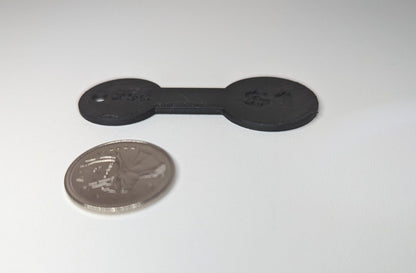 Shopping Cart Key - Loonie & Quarter Size - Canada US Cart Coin Tool - Trolley Token - Keychain - Grocery Cart Coin