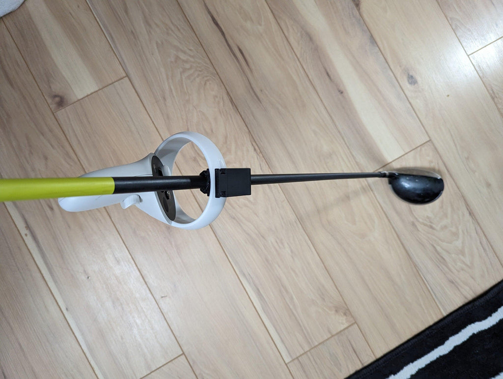 VR Golf Club Adapter for Meta Quest 2 Controllers, Real Golf Club adapter for Walk about golf, Top Golf and Golf+