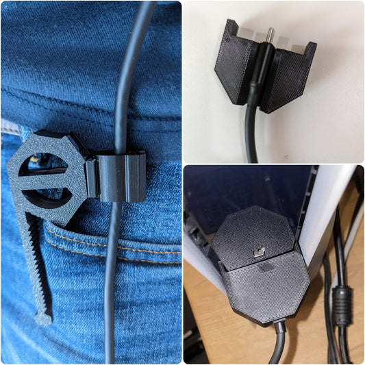 USB C Strain Relief and VR Cable Guide For PSVR2 Headsets. Compatible with Ps5, Playstation vr 2